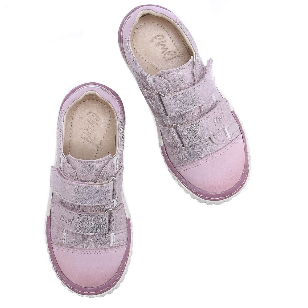 (2066-17/2071-17) Pink shiny low Velcro Trainers - MintMouse (Unicorner Concept Store)
