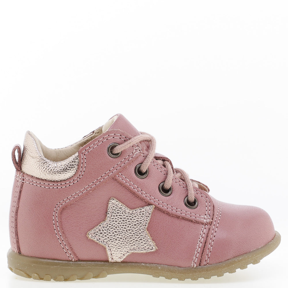 (2069G) Emel Lace Up First Shoes
