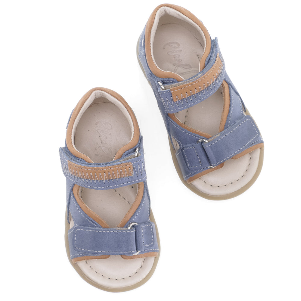 (2086-22) Emel blue velcro Sandals - MintMouse (Unicorner Concept Store)