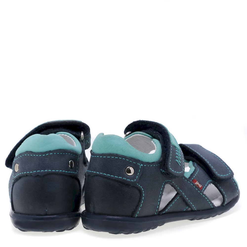 (2086) Emel navy turquoise first Sandals - MintMouse (Unicorner Concept Store)