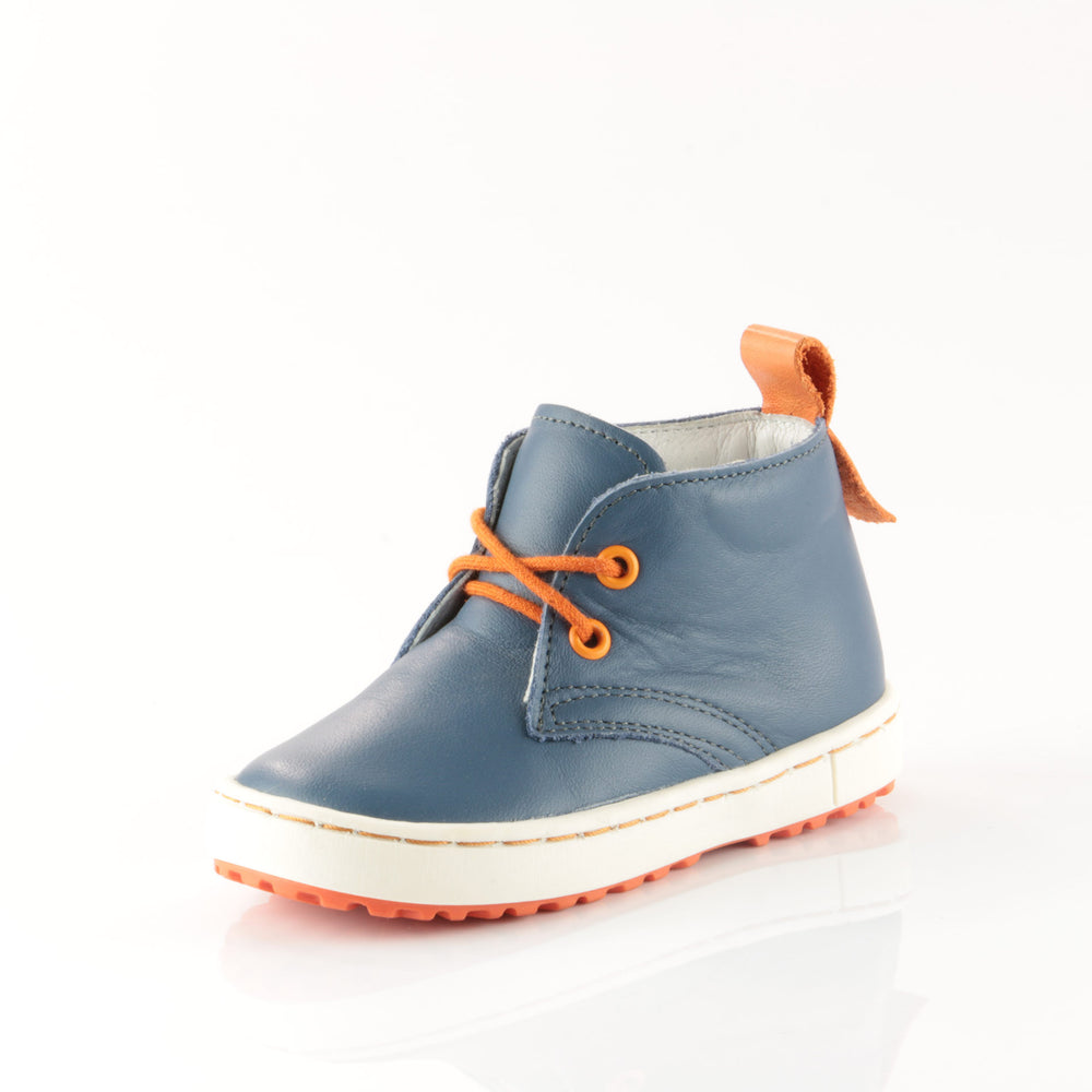 (2150-3/2242-3) Navy Orange Lace Up Trainers - MintMouse (Unicorner Concept Store)