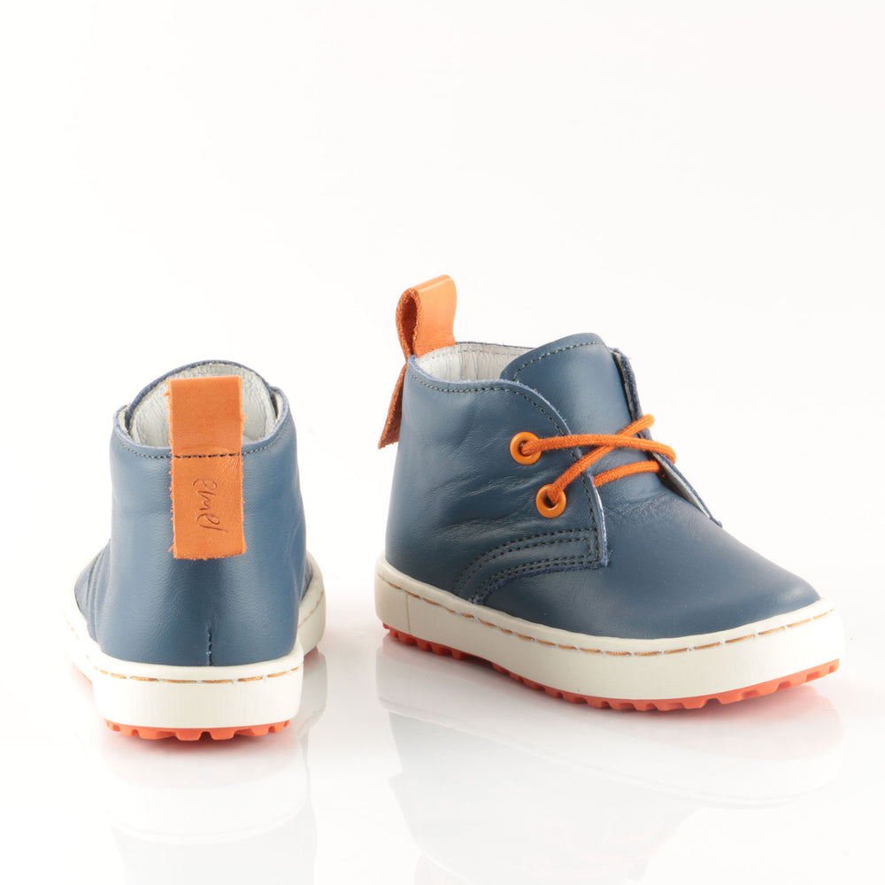 (2150-3/2242-3) Navy Orange Lace Up Trainers - MintMouse (Unicorner Concept Store)