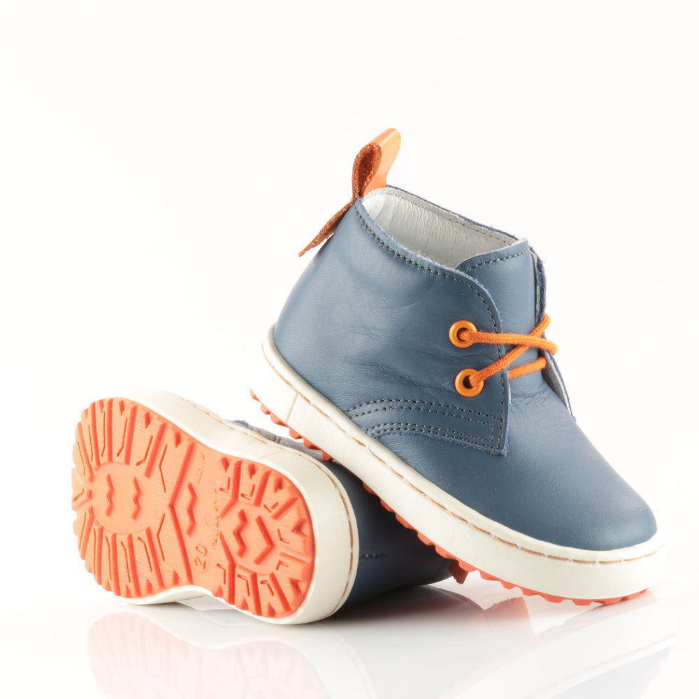 (2150-3/2242-3) Navy Orange Lace Up Trainers - MintMouse (Unicorner Concept Store)