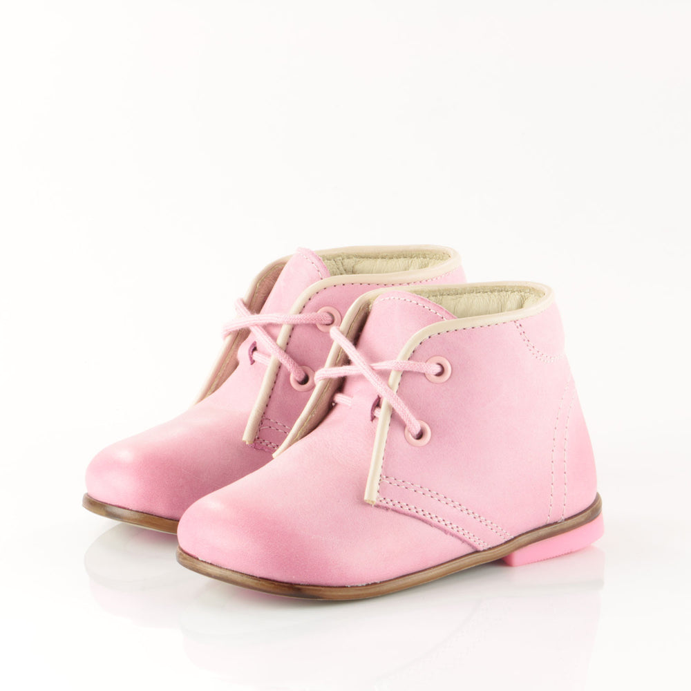 (2195-14) Emel Pink Thomas Heel Lace Up Shoes - MintMouse (Unicorner Concept Store)