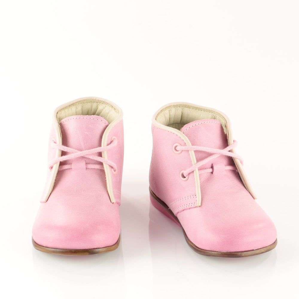 (2195-14) Emel Pink Thomas Heel Lace Up Shoes - MintMouse (Unicorner Concept Store)