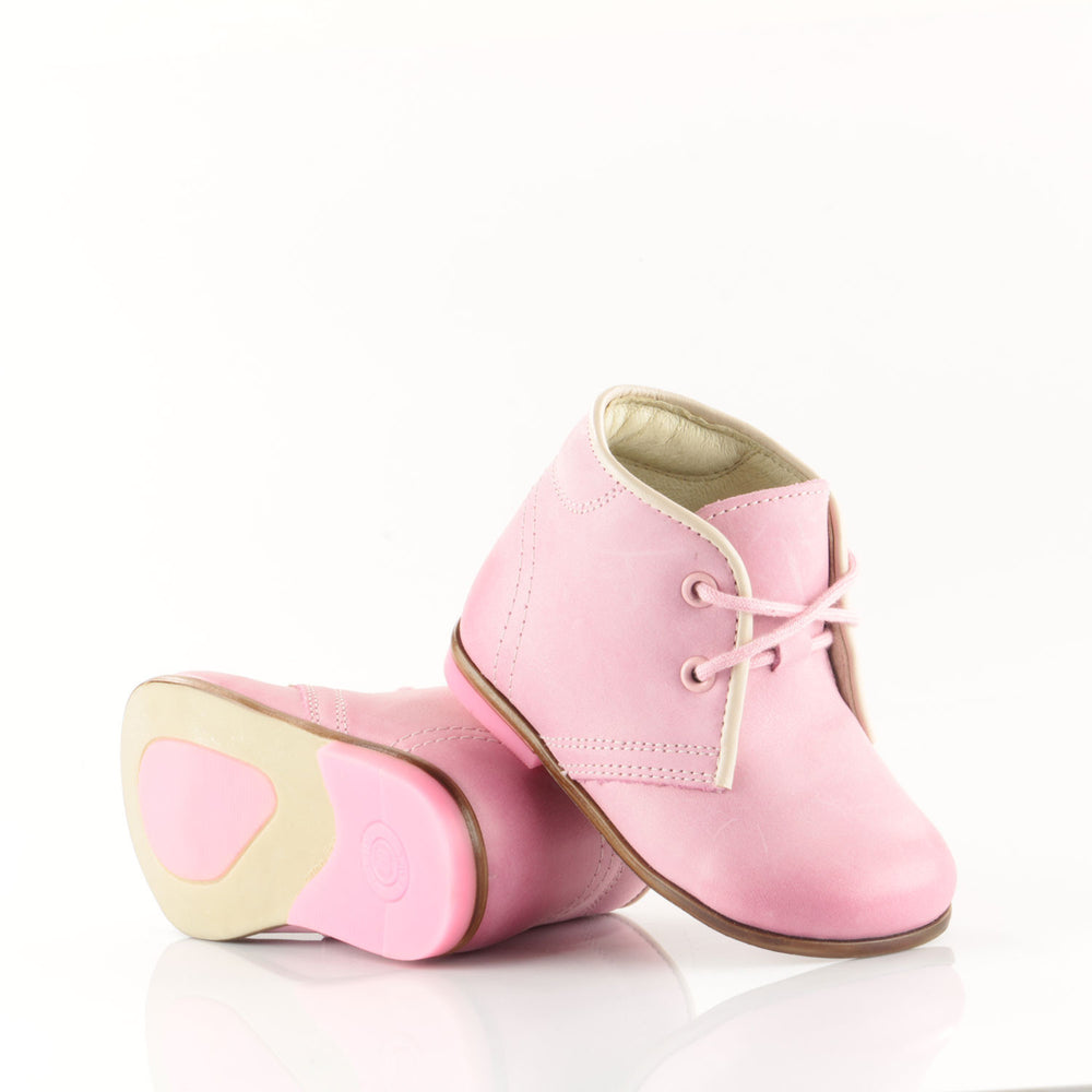 (2195-14) Emel Pink Thomas Heel Lace Up Shoes - MintMouse (Unicorner Concept Store)