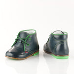 (2195-16) Emel Navy-Green Lace Up Shoes - MintMouse (Unicorner Concept Store)