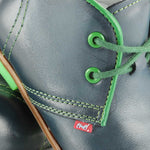 (2195-16) Emel Navy-Green Lace Up Shoes - MintMouse (Unicorner Concept Store)