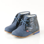 (2195A-1) Navy Lace Up Classics - MintMouse (Unicorner Concept Store)