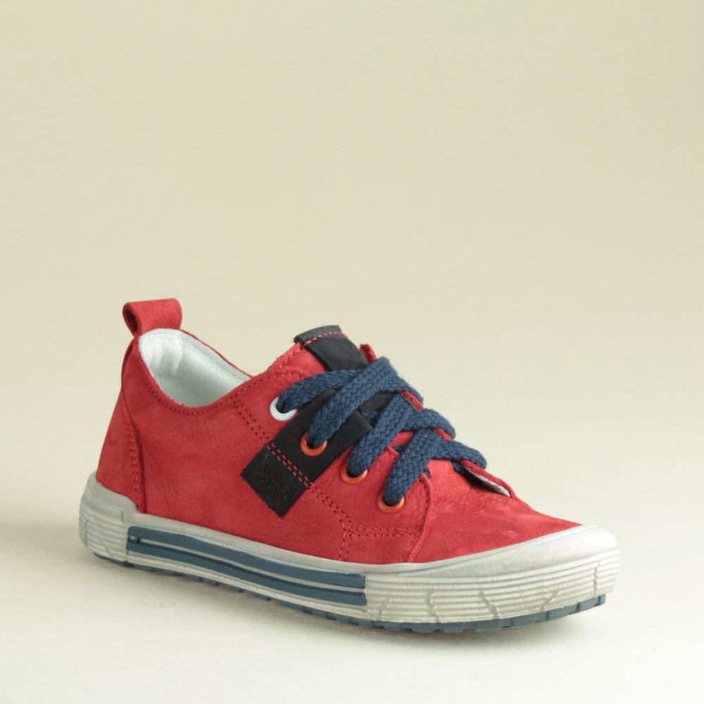 (2251-8)  Red Low Lace Up Trainers - MintMouse (Unicorner Concept Store)