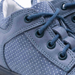 (2369B-10) Emel Lace Up First Shoes Blue polka dots - MintMouse (Unicorner Concept Store)