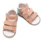 (2386-19) Emel cognac 3 strap Sandals - MintMouse (Unicorner Concept Store)