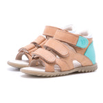 (2386-19) Emel cognac 3 strap Sandals - MintMouse (Unicorner Concept Store)