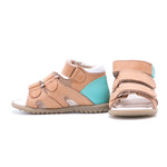 (2386-19) Emel cognac 3 strap Sandals - MintMouse (Unicorner Concept Store)