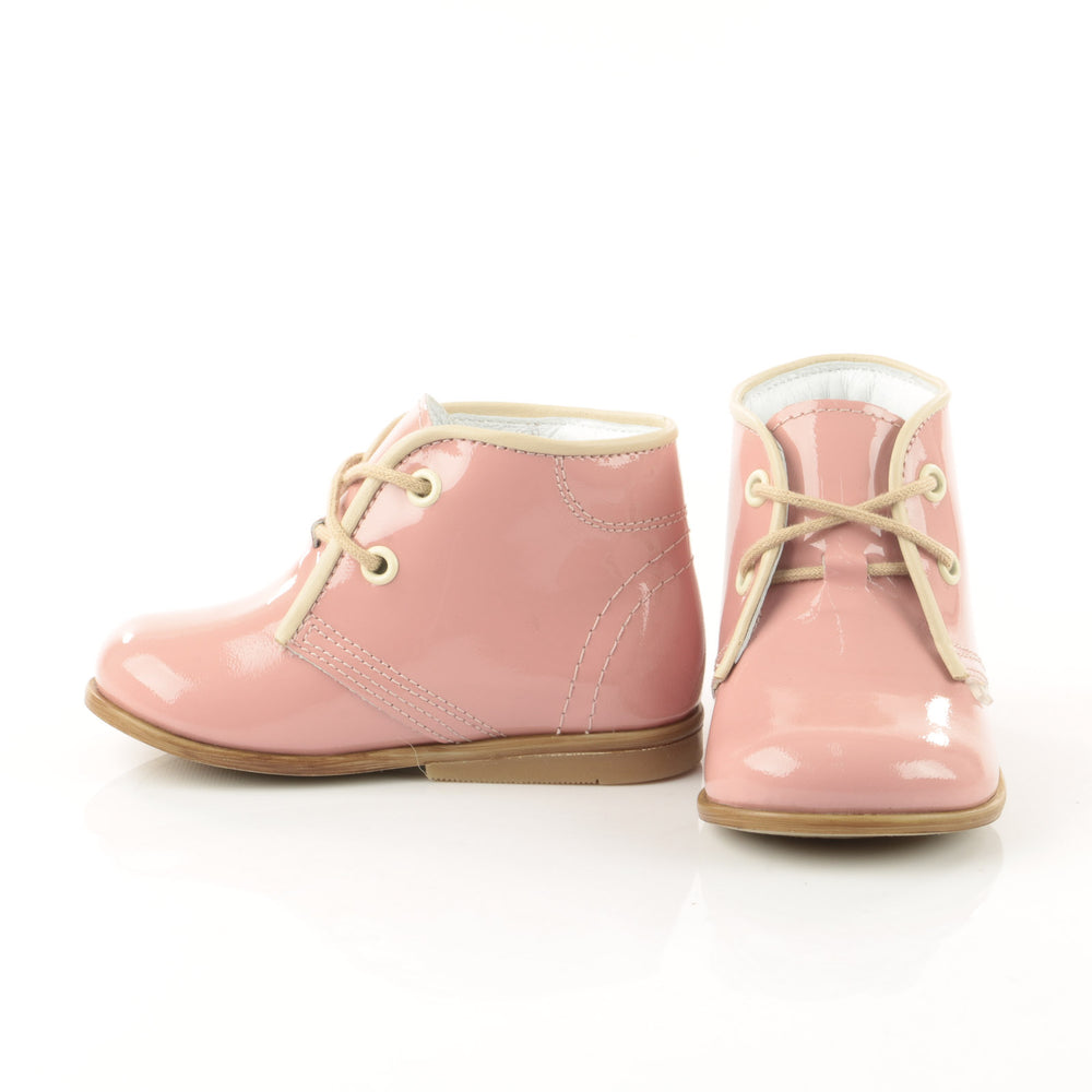 (2393-5) Emel Pink Laque Lace Up Shoes - MintMouse (Unicorner Concept Store)