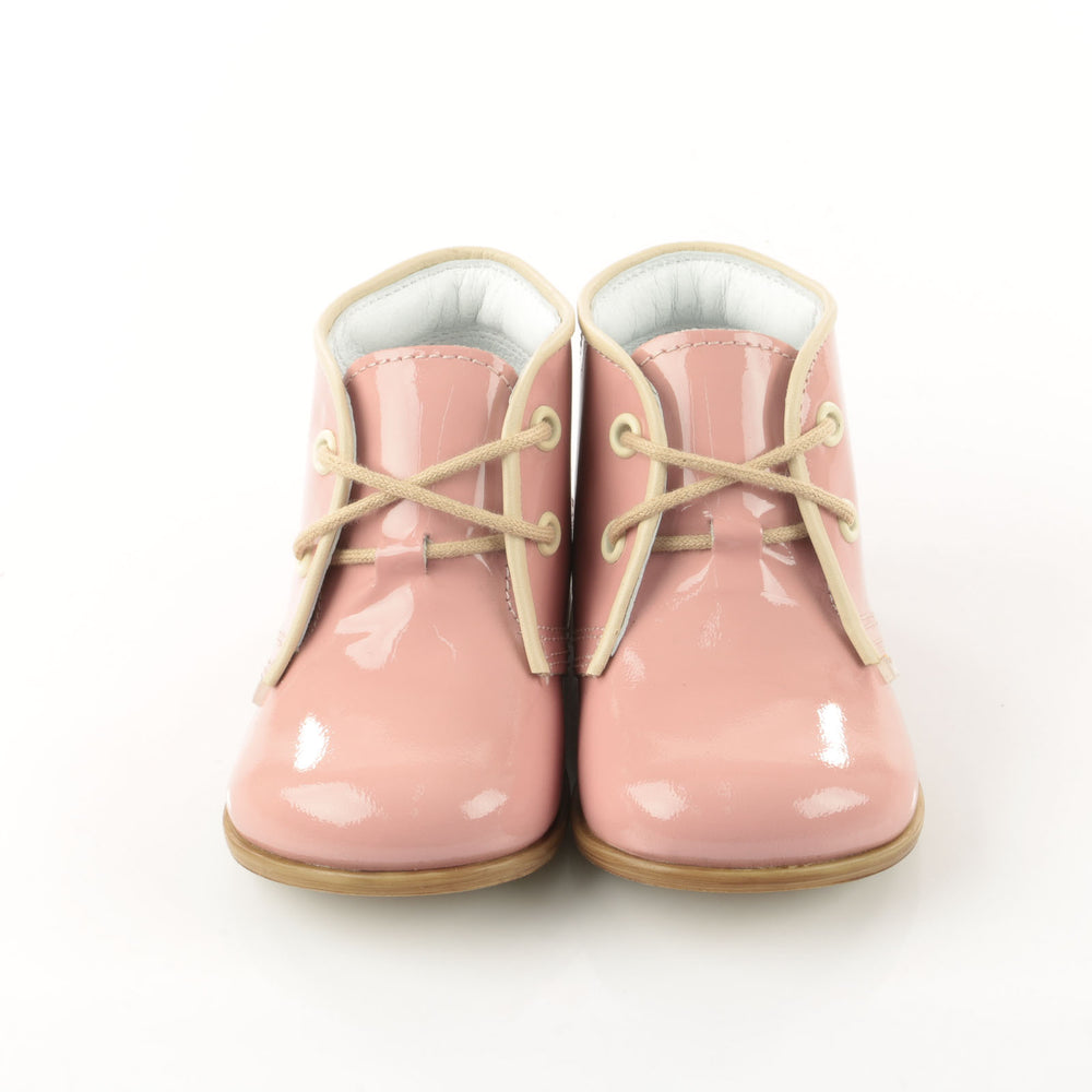 (2393-5) Emel Pink Laque Lace Up Shoes - MintMouse (Unicorner Concept Store)