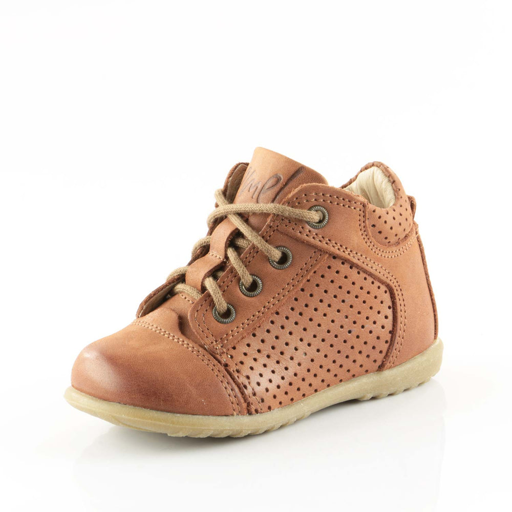 (2429-10) Emel brown Lace Up First Shoes - MintMouse (Unicorner Concept Store)