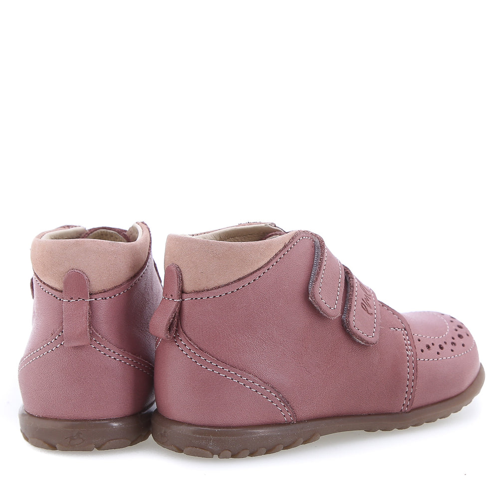 (EX2439B-7) Emel first shoes pink velcro
