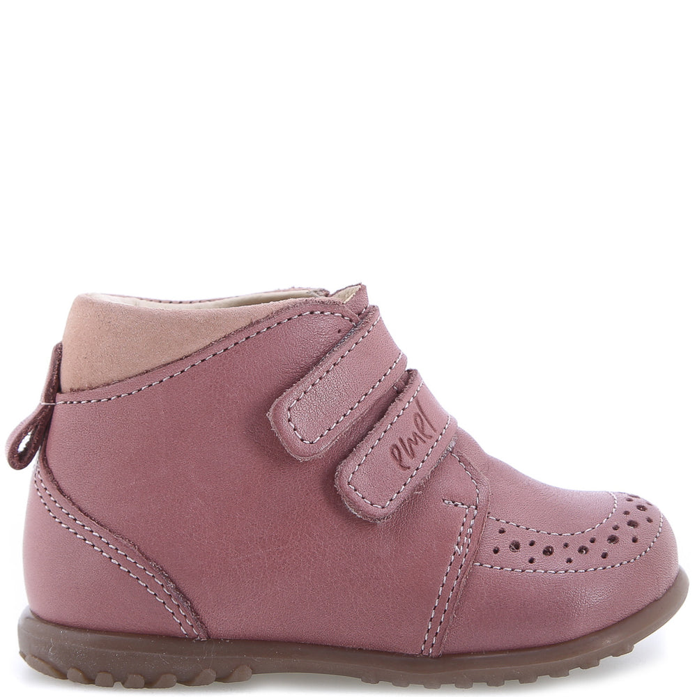 (EX2439B-7) Emel first shoes pink velcro
