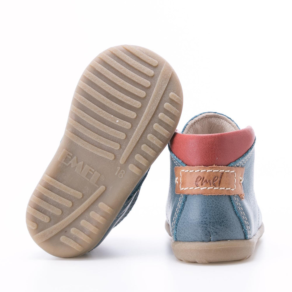 (2440A-4) Emel blue first shoes - MintMouse (Unicorner Concept Store)