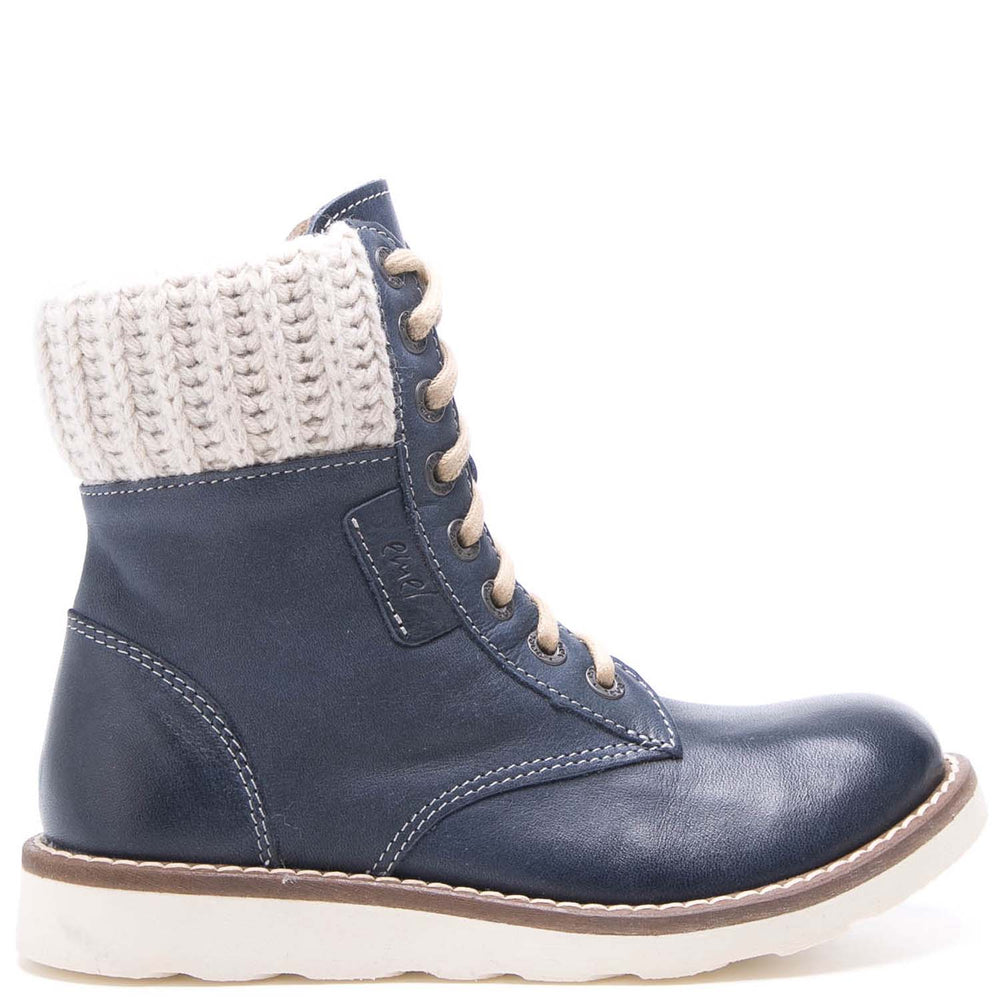 Emel navy winter lace-up shoes (2646-8 / 2526-8) - MintMouse (Unicorner Concept Store)