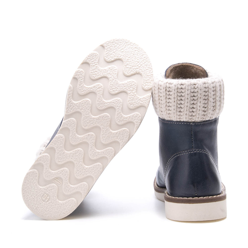 Emel navy winter lace-up shoes (2646-8 / 2526-8) - MintMouse (Unicorner Concept Store)