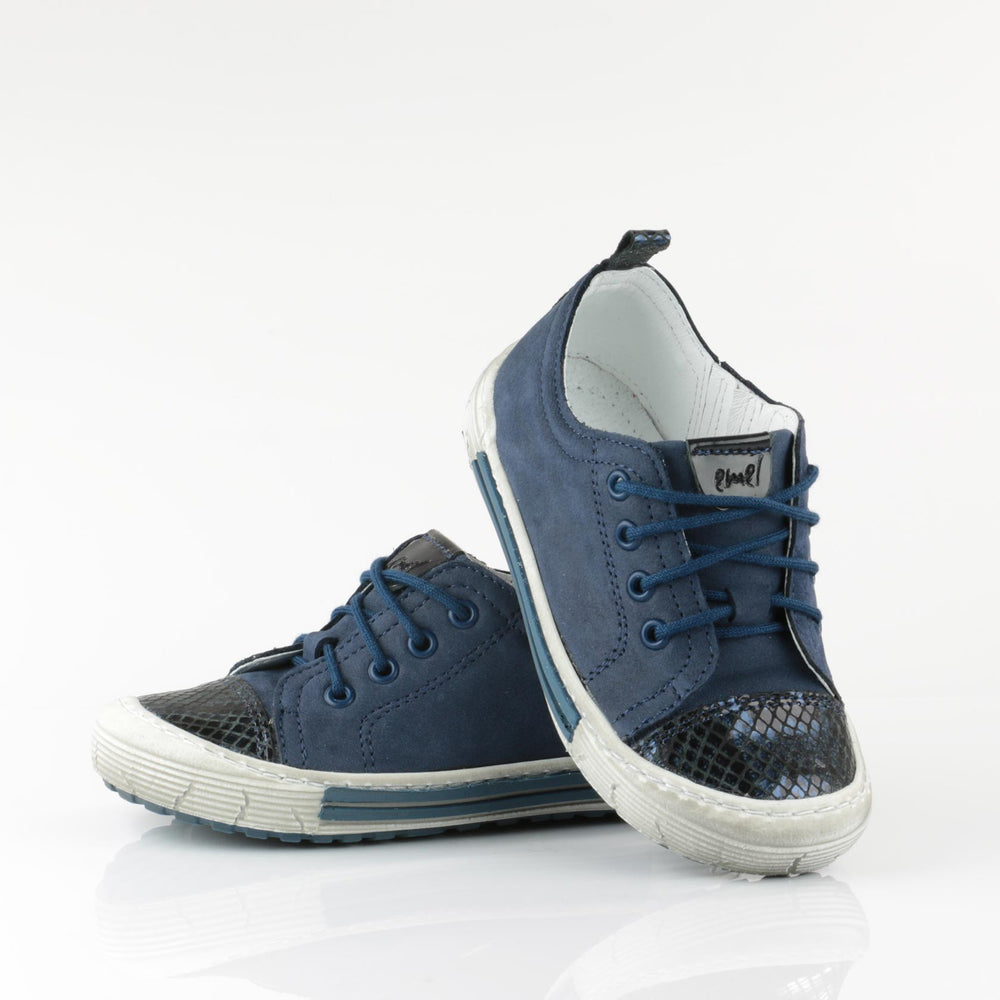 (2592-2) Navy Girl Low Lace Up Trainers - MintMouse (Unicorner Concept Store)