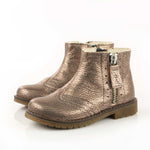 (2614-10) Emel ankle boots brogue bronz