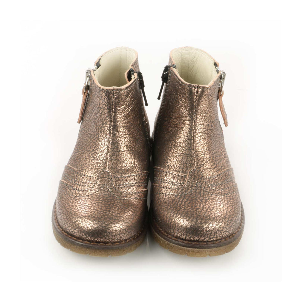 (2614-10) Emel ankle boots brogue bronz