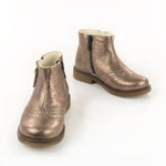 (2614-10) Emel ankle boots brogue bronz