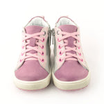 (2636-1) Purple / Grey Lace Up Sneakers with zipper - MintMouse (Unicorner Concept Store)
