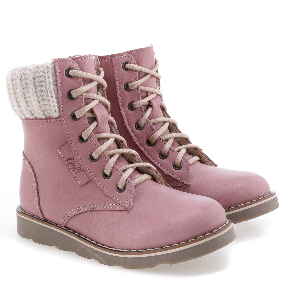 (EV2646-20 / EV2526-20) Emel dirty pink winter lace-up shoes