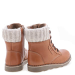 (EV2646-21 / EV2526-21) Emel camel lace up winter boot