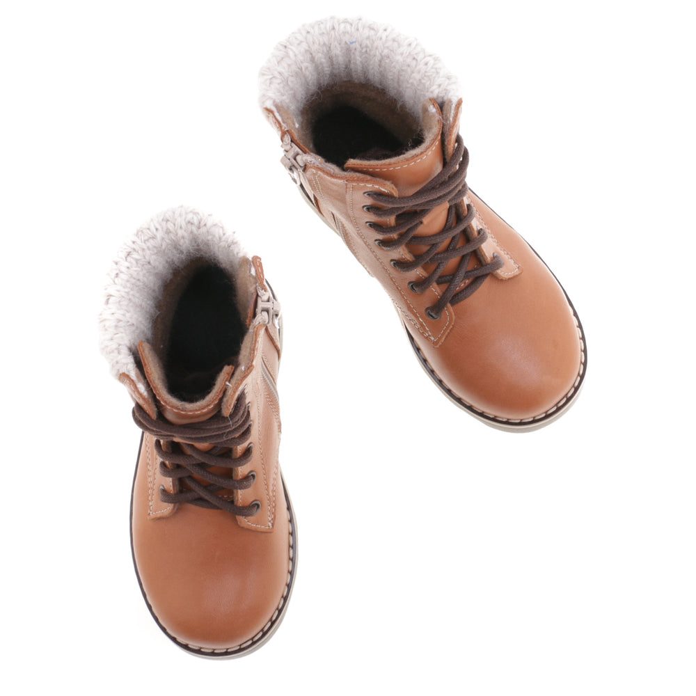 (EV2646-21 / EV2526-21) Emel camel lace up winter boot