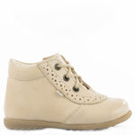 (716-8) Emel Lace Up First Shoes beige - MintMouse (Unicorner Concept Store)
