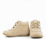 (716-8) Emel Lace Up First Shoes beige - MintMouse (Unicorner Concept Store)