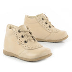 (716-8) Emel Lace Up First Shoes beige - MintMouse (Unicorner Concept Store)