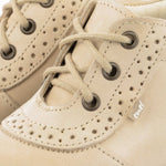 (716-8) Emel Lace Up First Shoes beige - MintMouse (Unicorner Concept Store)