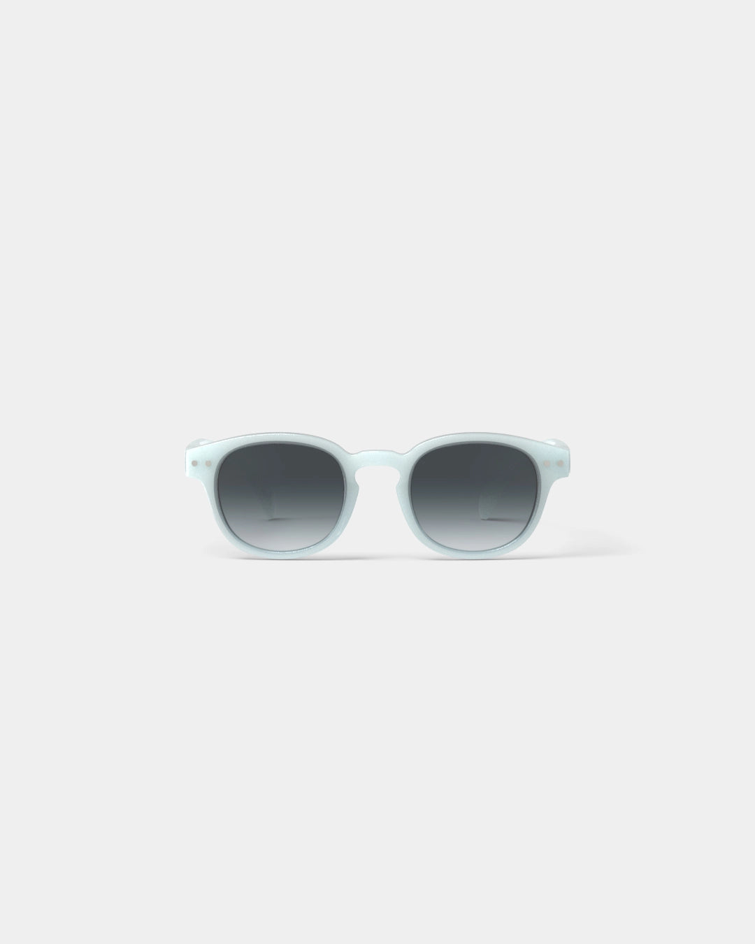 Blue and store white sunglasses