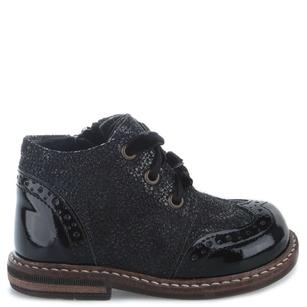 (2689A-2) Black Lace Up Winter Boots - MintMouse (Unicorner Concept Store)