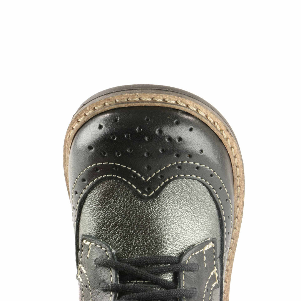 Emel Black Brogue Lace Up Boots (2608A-5) - MintMouse (Unicorner Concept Store)