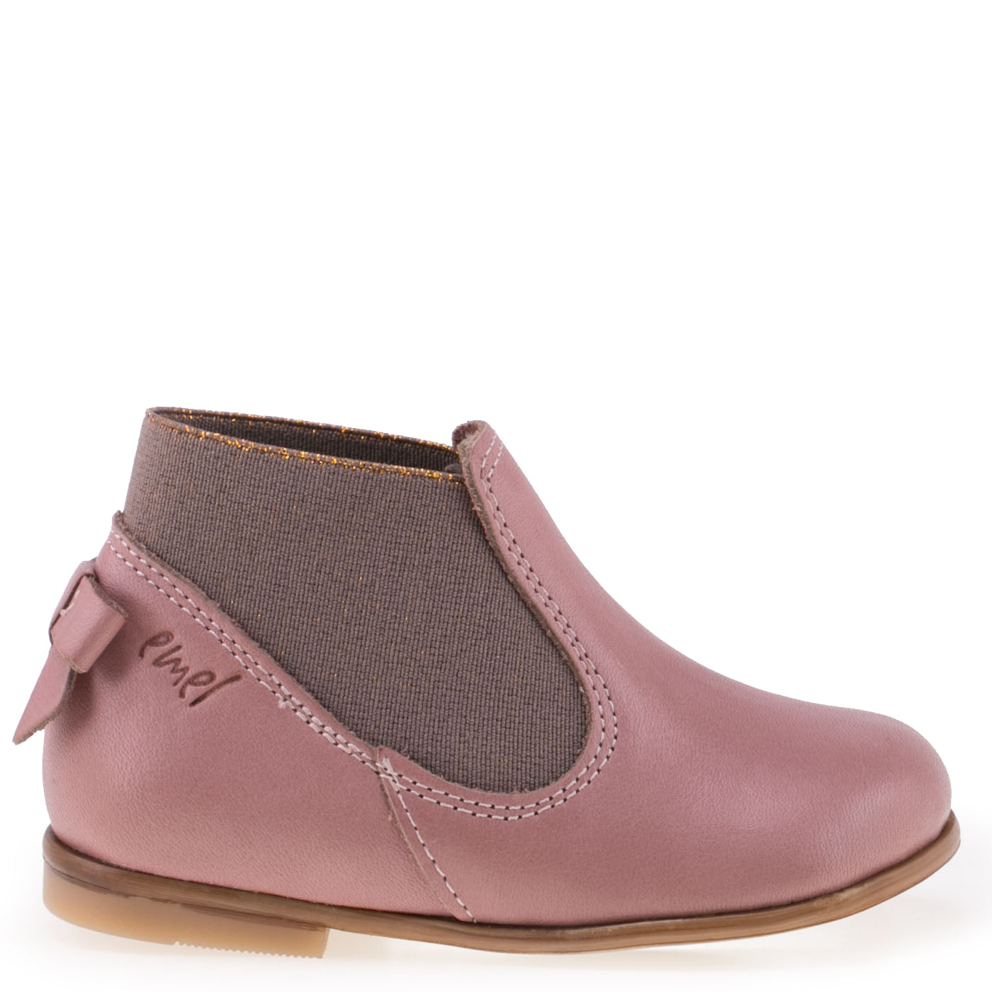 (2593-13) Emel pink ankle boot bow - MintMouse (Unicorner Concept Store)