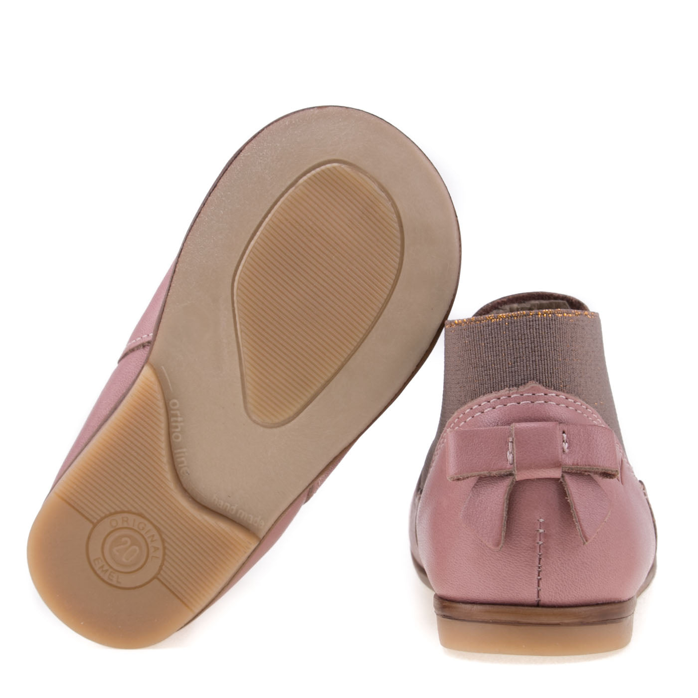 (2593-13) Emel pink ankle boot bow - MintMouse (Unicorner Concept Store)