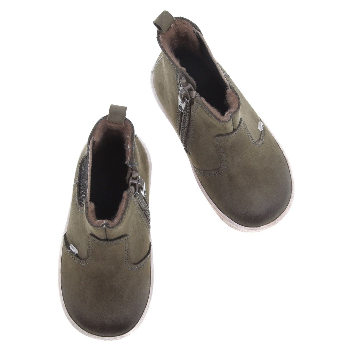 Emel khaki autumn boots zipper (2620-14) - MintMouse (Unicorner Concept Store)