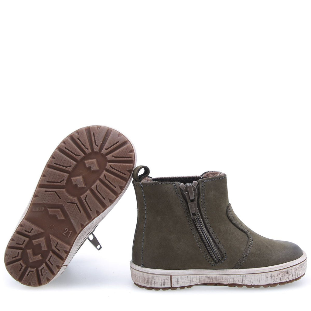Emel khaki autumn boots zipper (2620-14) - MintMouse (Unicorner Concept Store)