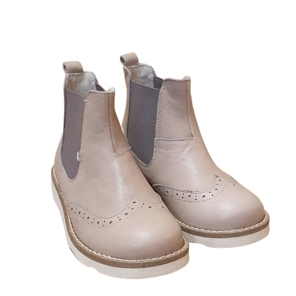 (2733-5) Emel Beige Ankle boots - MintMouse (Unicorner Concept Store)
