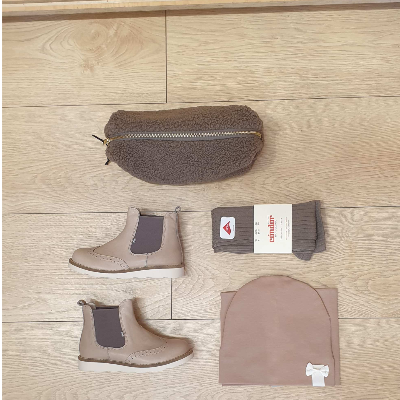 (2733-5) Emel Beige Ankle boots - MintMouse (Unicorner Concept Store)