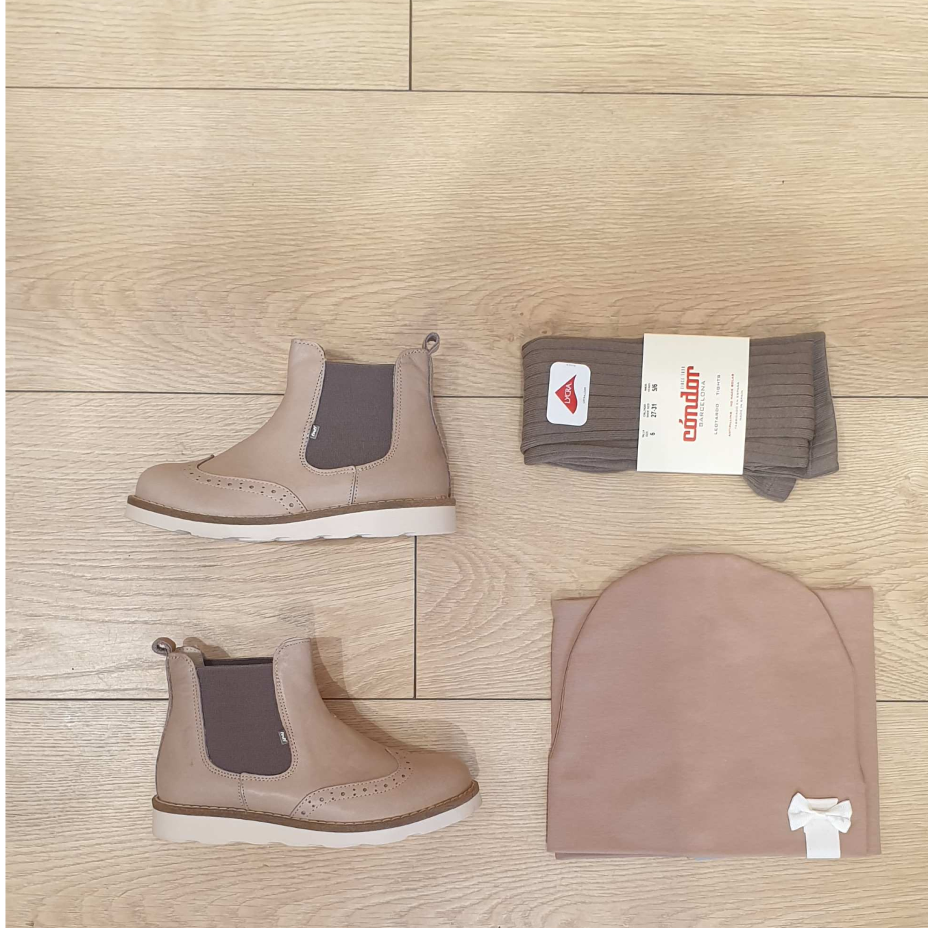 (2733-5) Emel Beige Ankle boots - MintMouse (Unicorner Concept Store)