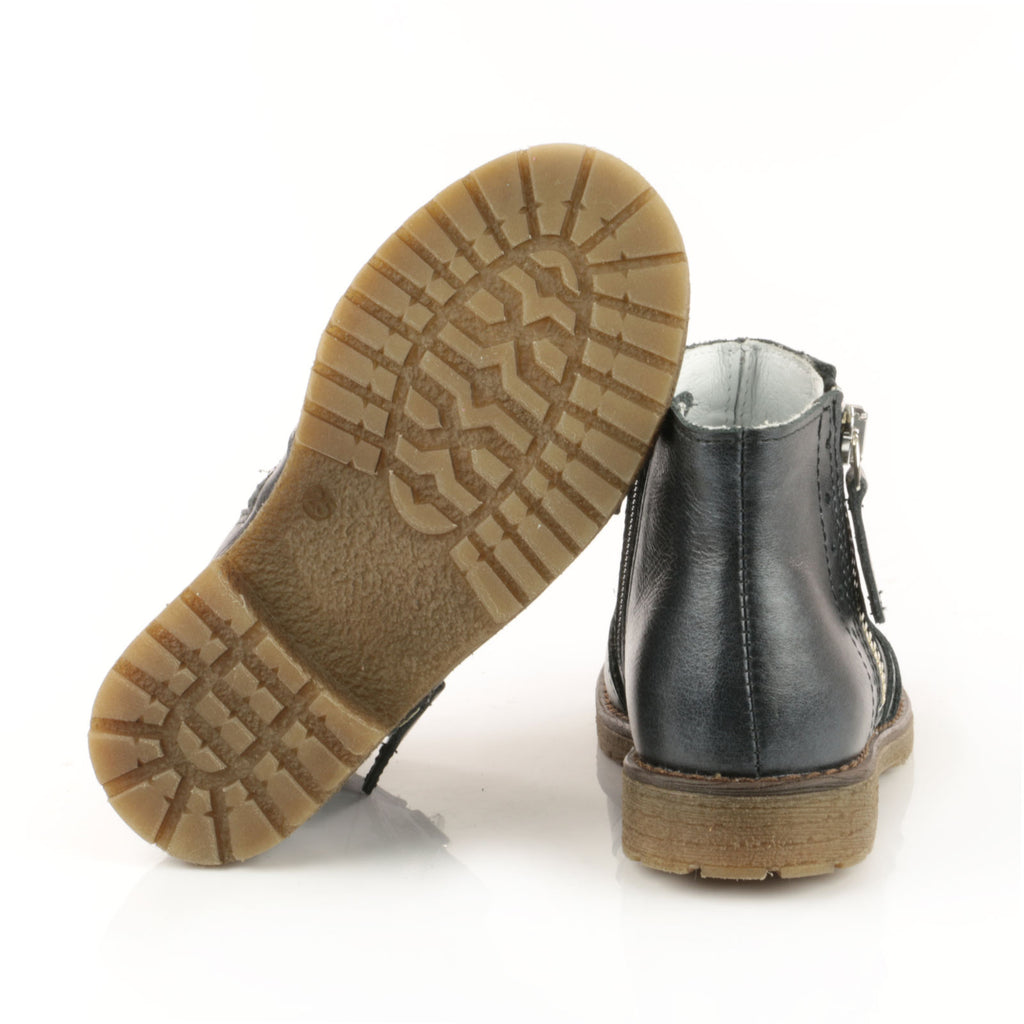 (2614-7) Emel ankle boots brogue grey metallic - MintMouse (Unicorner Concept Store)