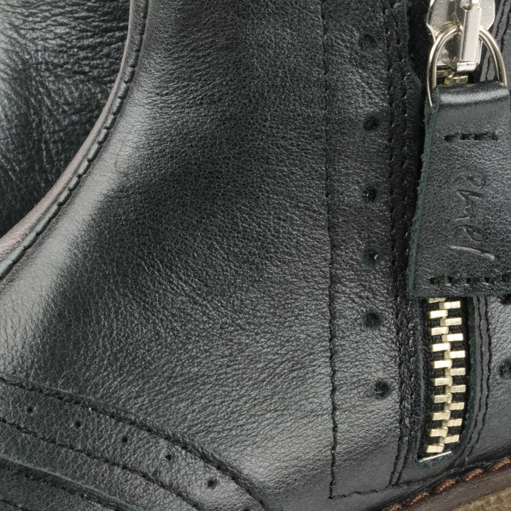 (2614-7) Emel ankle boots brogue grey metallic - MintMouse (Unicorner Concept Store)